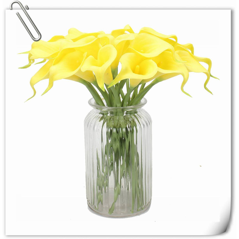 Arrangement Lillies, Jaune, H 14,29 po x l 5,71 po x P 2,28 po