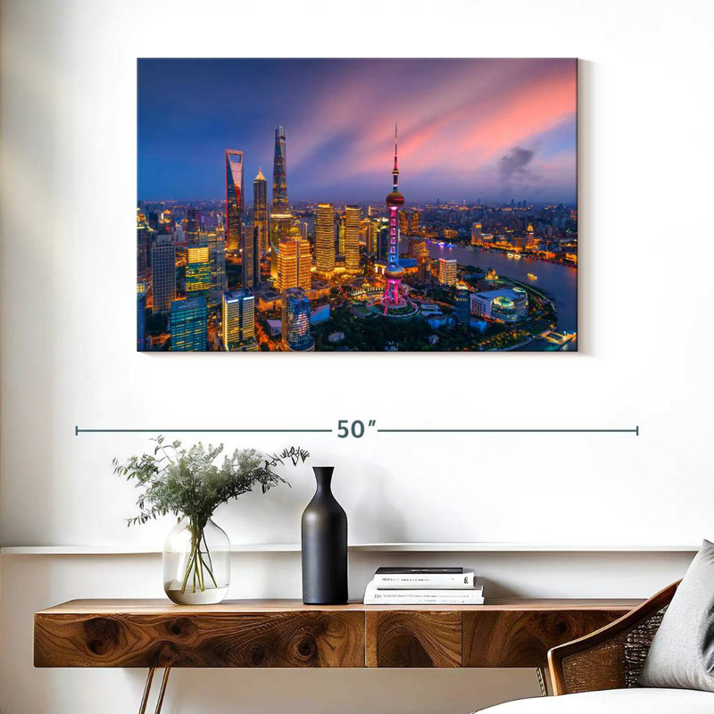Nicci Shanghai Aerial View, 26" H x 39" W