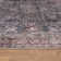 Labarbera Machine Washable Charcoal/Red Non-Slip Backing Area Rug