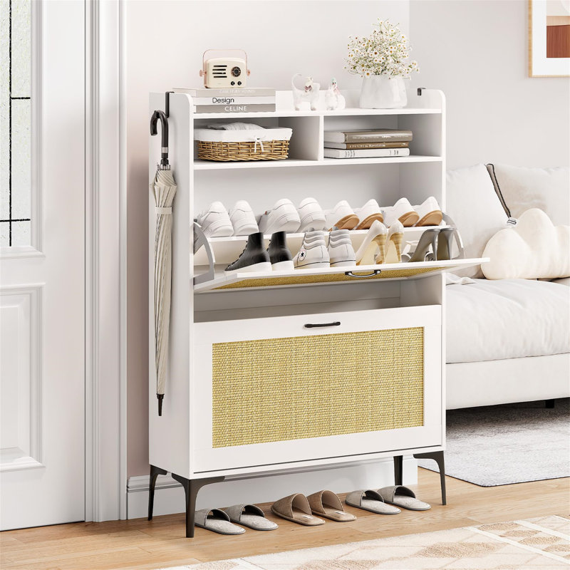 Allyssah 8 Pair Shoe Storage Cabinet