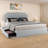 Tufted Upholstered Storage Bed With 4 Underbed Drawers & Charging Ports-1692404993-1692405006