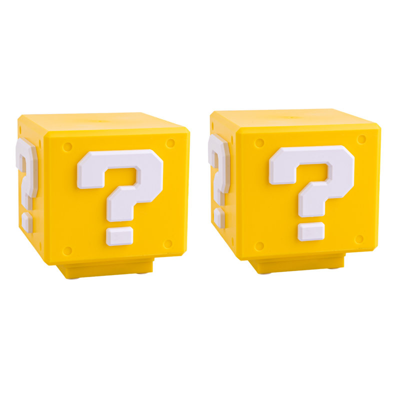 2-Pack Yellow Question Block Lamp