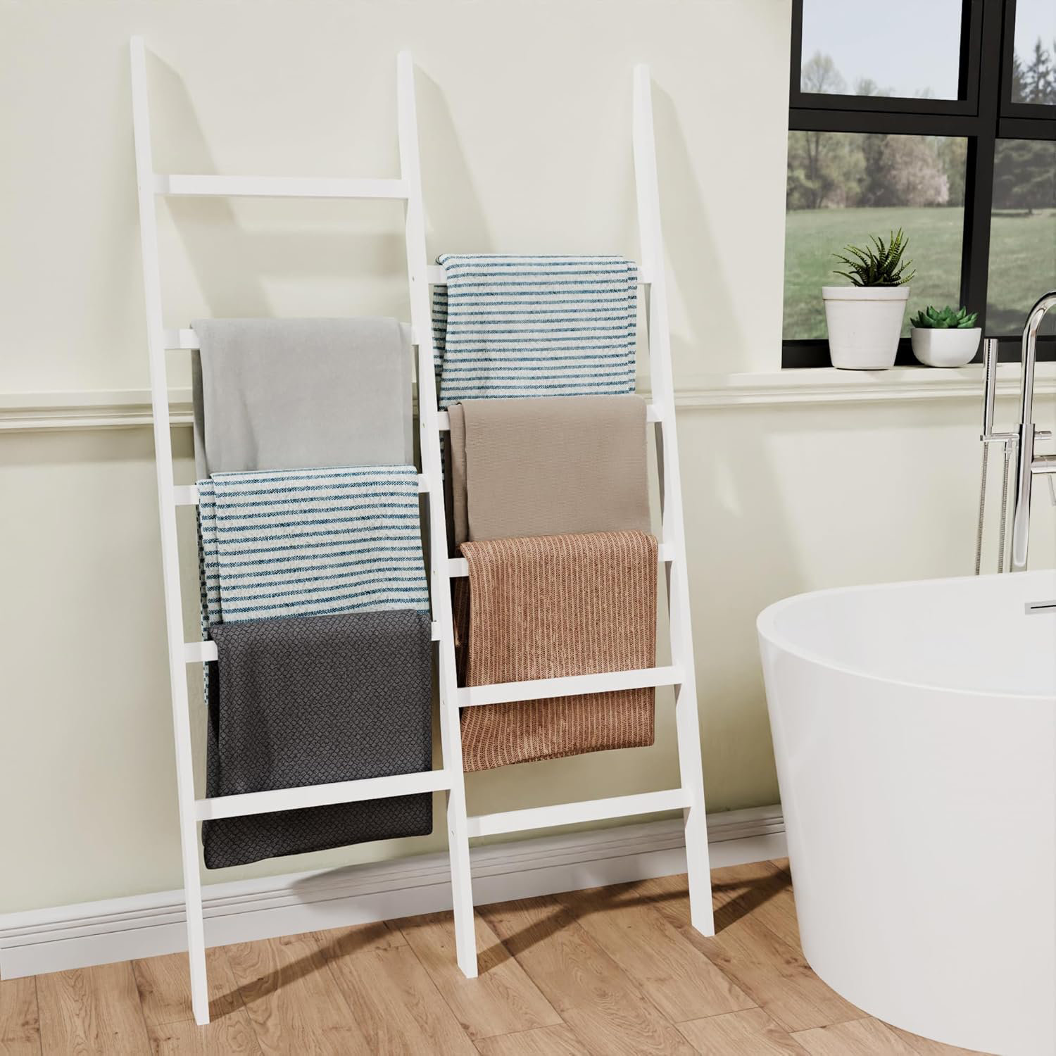 Wooden Ladder Plans Diy Blanket Ladder Measurements Diy Blanket