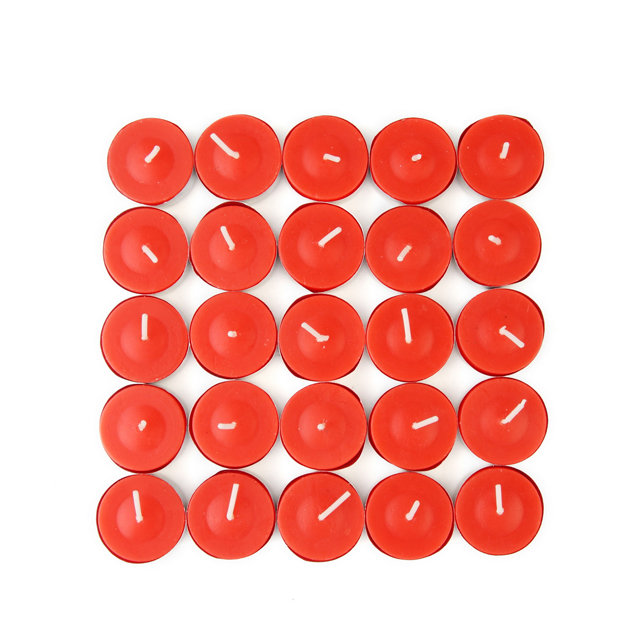 Bougie parfumée Citronella, Rouge, Ensemble de 100