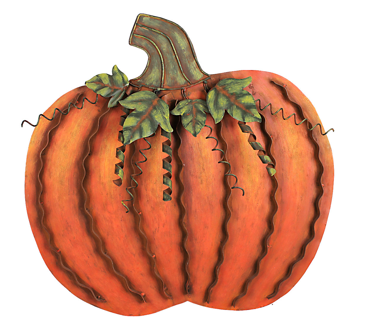 Attraction Design Home Flat Swirled Pumpkin Wall Décor & Reviews | Wayfair