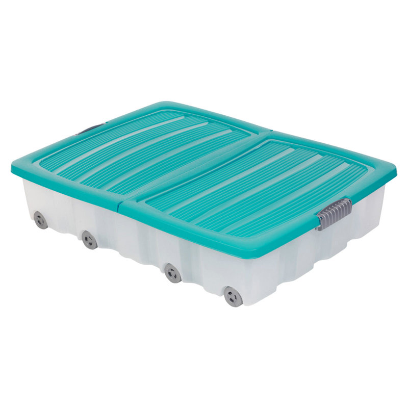 Plastic Box, 17cm H x 80cm W x 59cm D, White