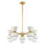 Lustre moderne Spoutnik à 5 lumières avec accents en fer forgé Revina-1261623765