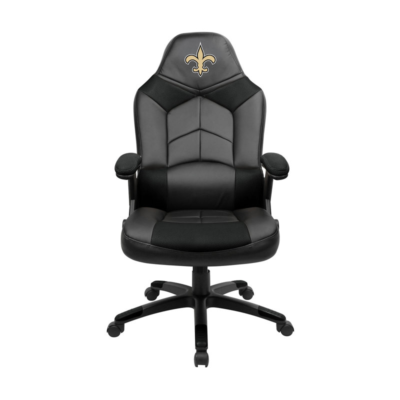 NFL Oversized Gaming Chair, Black/Black and New Orleans Saintsand