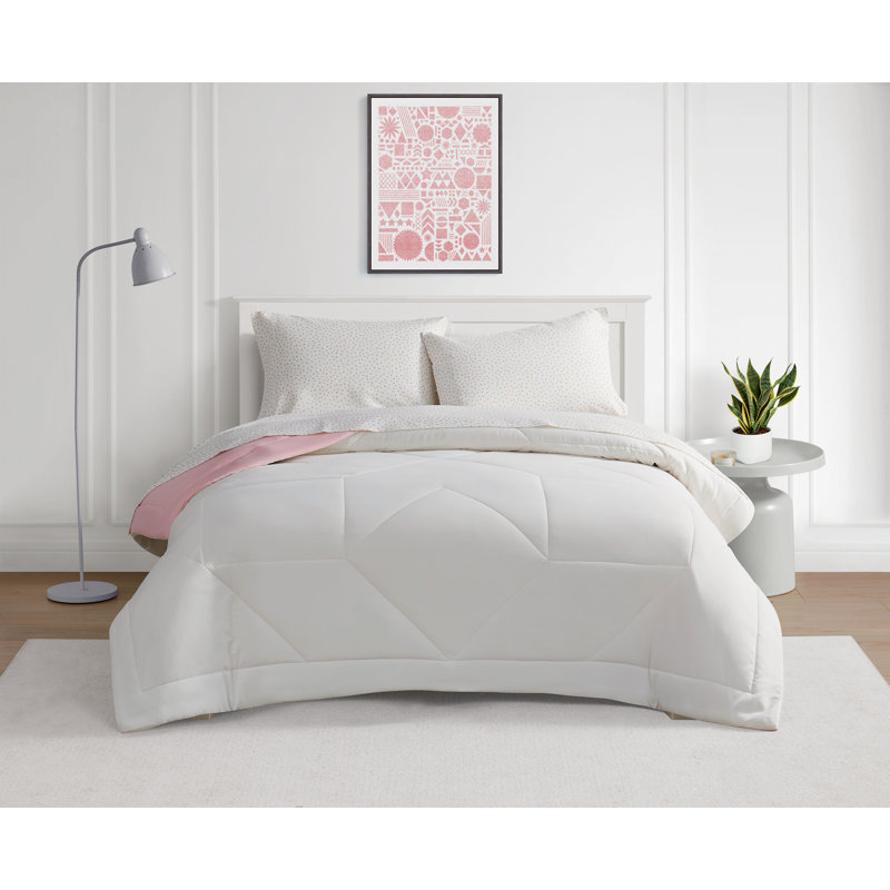 Cooling Technology 5-Piece Bed in a Bag, Queen Comforter + 5 Additional Pieces, Pink