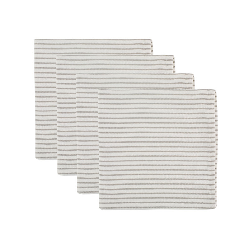  Savory Stripe Napkin Set/4