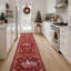 Tapis rouge lavable à la machine Christmas-367434068