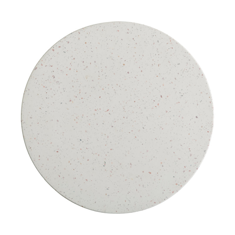 Tabouret de jardin en ciment, Blanc