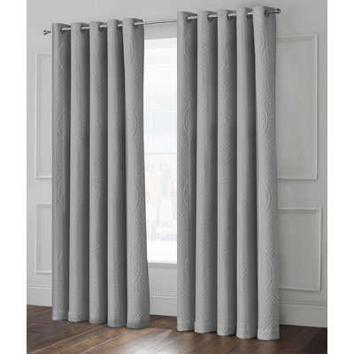 Caldarelli Deluxe Quilted Grandeur Pinsonic Ringtop Curtain