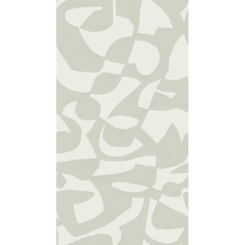 Susan Hable Abstract Wallpaper Double Roll, Light Gray