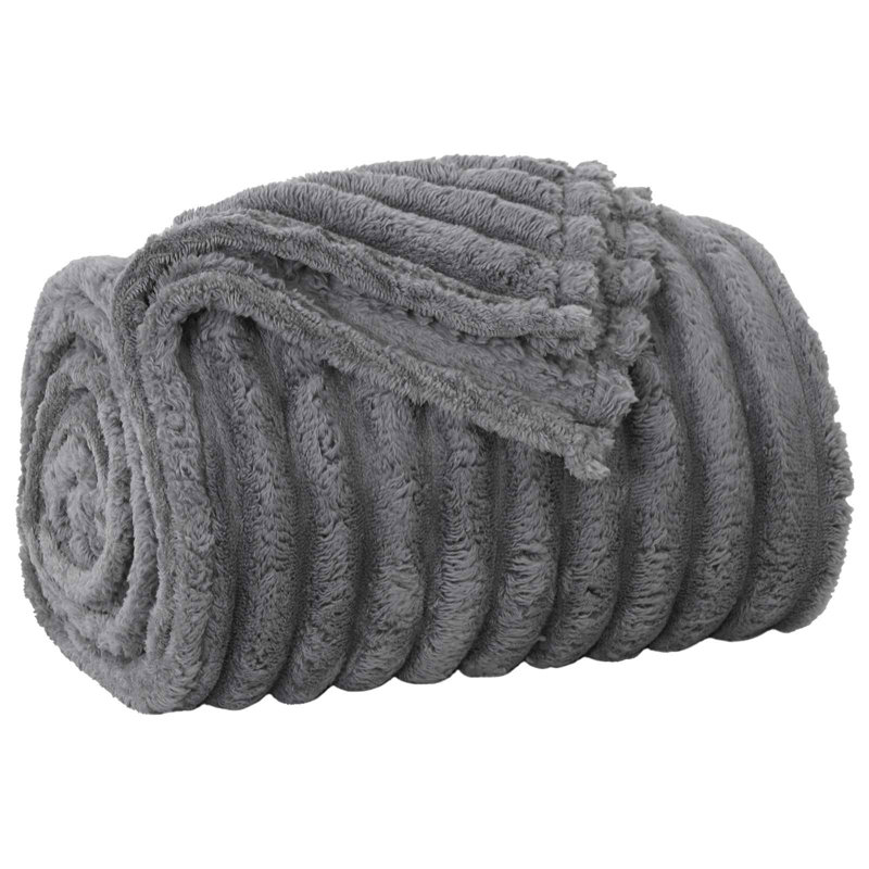 Throw Blanket, Dark Grey, 150cm W x 200cm L
