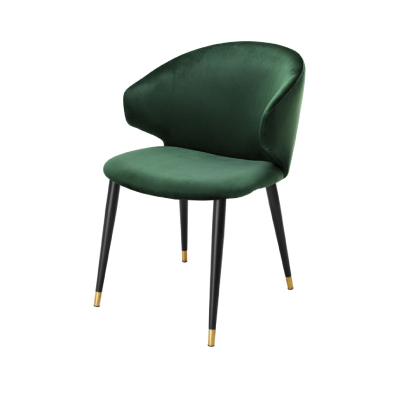 Volante Upholstered Arm Chair, Roche Dark Green
