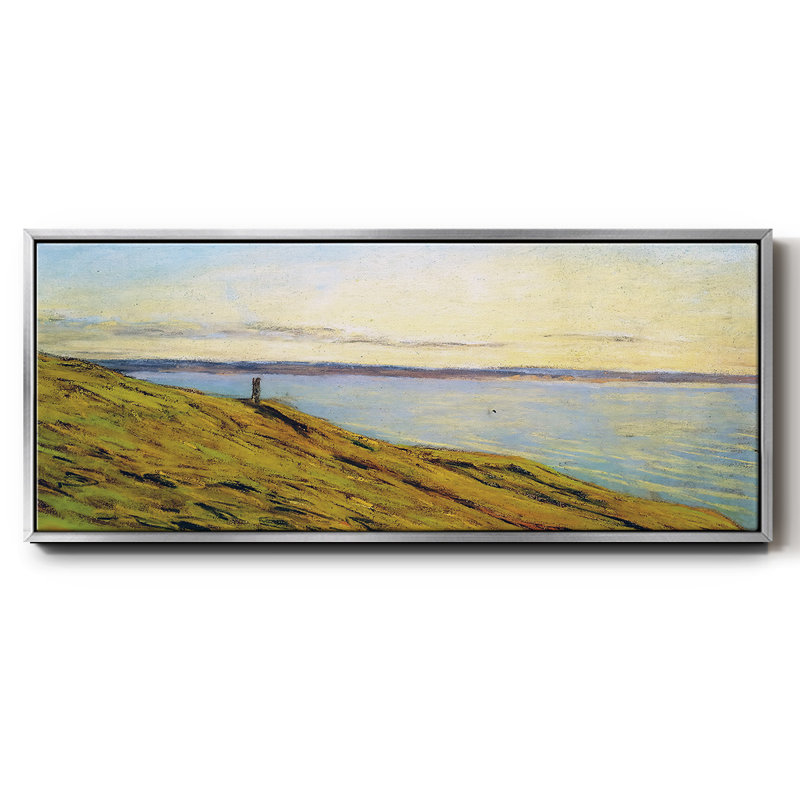 Sainte - toile encadrée, H 20 po x l 50 po x P 1,5 po, Argent