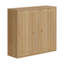 Armoire de salle de bain murale, armoire à pharmacie à double porte avec conception rainurée verticale, armoire de rangement murale pour salle de bain, salle de bain et couloir (chêne)