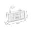 Buffet en bois massif de style simple