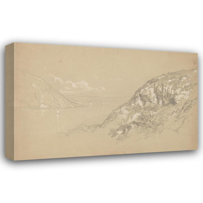 "Hudson Highlands" by  John William Casilear - Gallery Wrap Canvas Wall Art