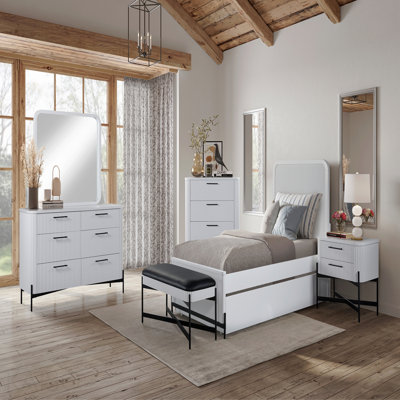 6 Drawer Dresser - White