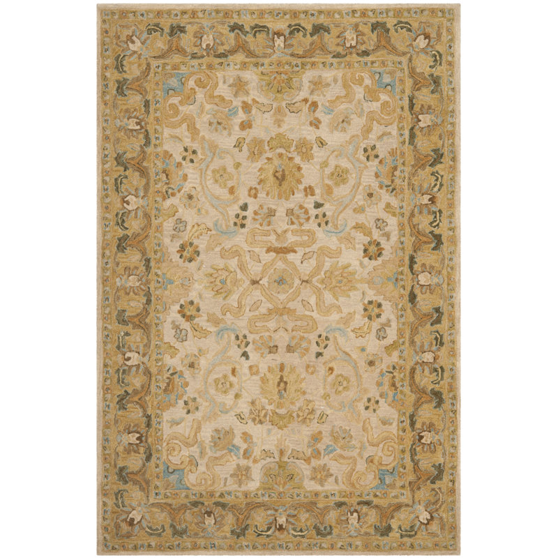 Tapis oriental en laine touffeté à la main Tingley, Rectangle 8 pi x 10 pi