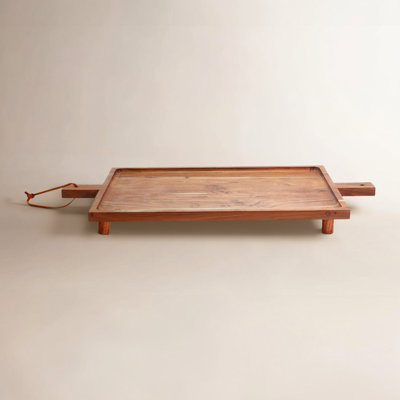 Gatherings Footed Serving Tray With Handles