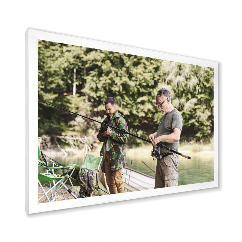 Poursuite de pêche Hunter S, Cadre simple blanc, H 34 po x l 44 po x P 1,5 po