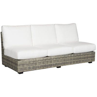 Michael Weiss Montclair 79.5" Wide Outdoor Rectangle Patio Sofa with Cushions