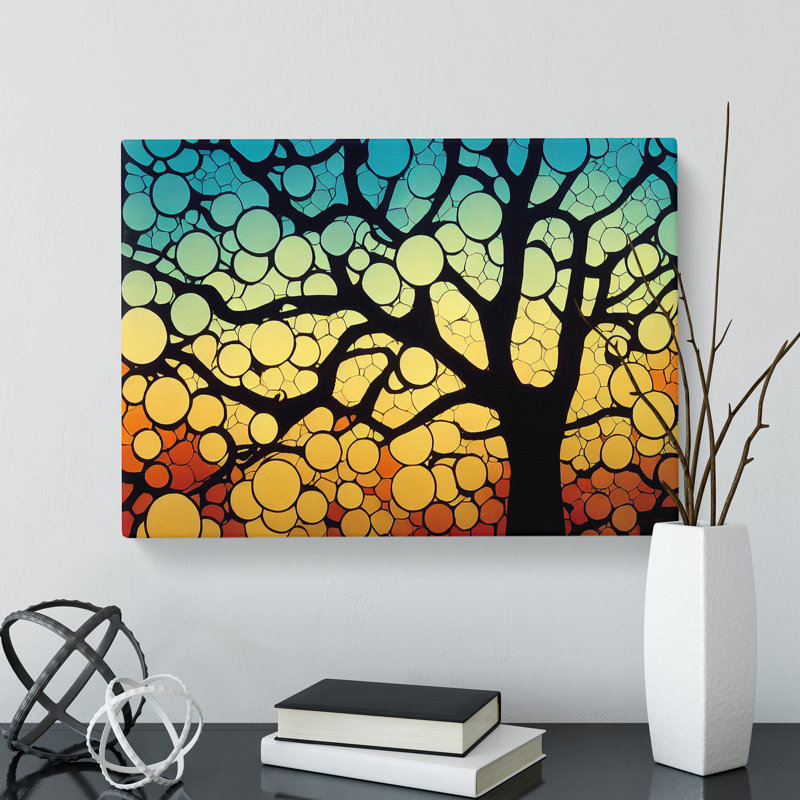 King Tree Abstract - Wrapped Canvas Print, 35cm H x 50cm W x 3cm D