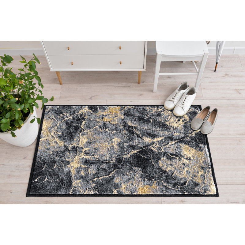 Deontray Solid Colour Indoor / Outdoor Area Rug, Rectangle 60 x 100 cm