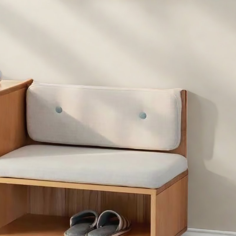 Banc à chaussures en rotin tissé 43,3 po