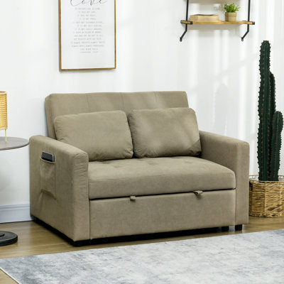 Nencho Square Arm 2 Seater Sofa Bed