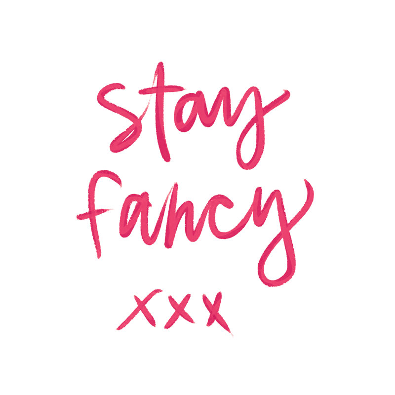Stay Fancy - Wrapped Canvas Print, 30cm H x 30cm W