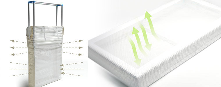 Purflo Mattress, L140 x W70 x D10cm