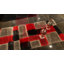 Tapis noir / gris / rouge en polyester Mtamore-1873527482