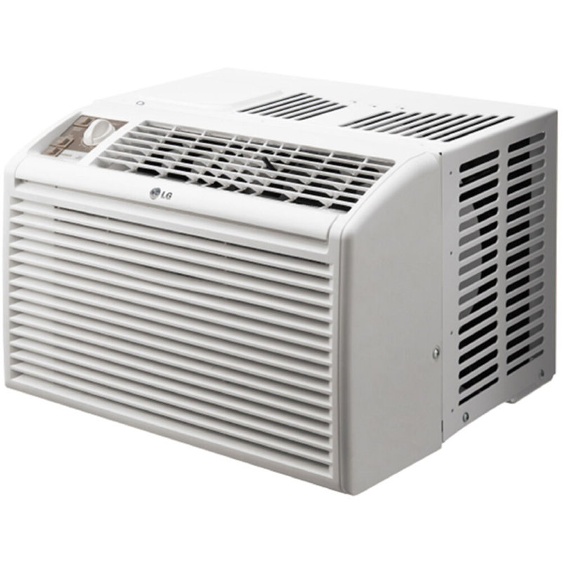 LG 5,000 BTU Window Air Conditioner, 115V, AC Window Unit Cools 150 Sq.Ft., Perfect for Bedrooms, Quiet AC with 2 Cooling & Fan Speeds, 2-Way Air Deflection, and Washable Filter