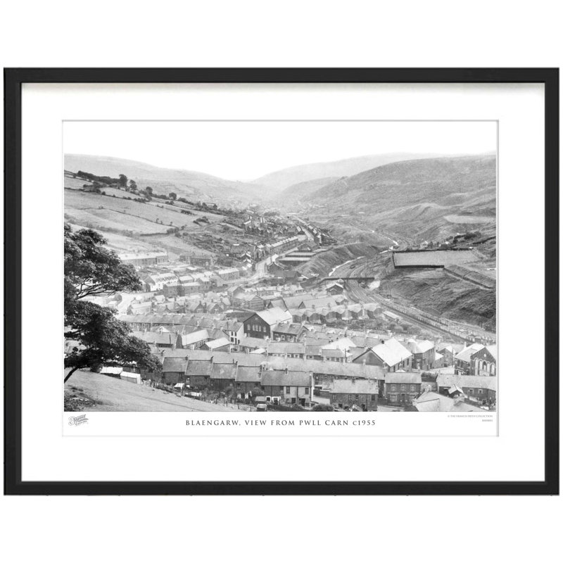 Blaengarw, View From Pwll Carn C1955 by Francis Frith - Single Picture Frame Print, 45cm H x 60cm W x 2.3cm D