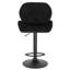Dequavious Swivel Upholstered Adjustable Height Counter Stool with Metal Frame-1219809664