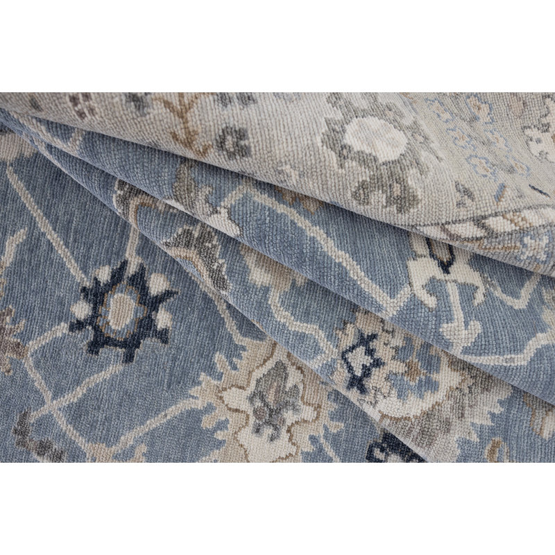 Hand Knotted Wool Oriental Area Rug, Rectangle 8' x 10'