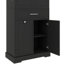 Freestanding Bathroom Storage Unit With Doors Drawers Pull Out Laundry Basket Adjustable Shelf-117531017