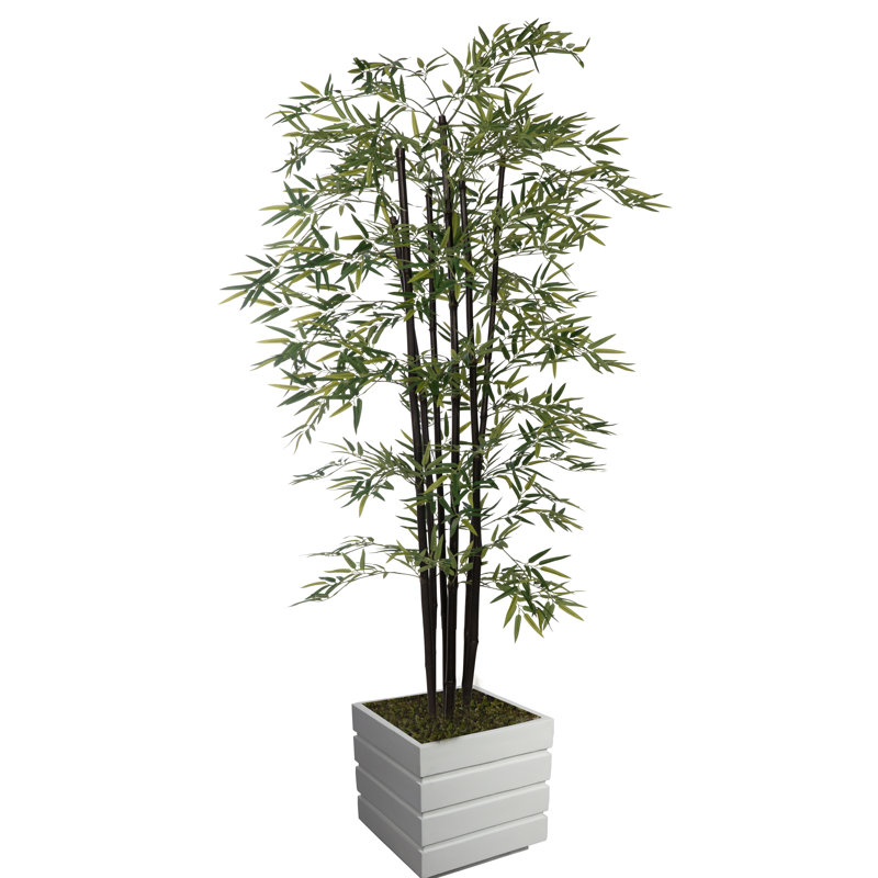 Bambou artificiel 72 "Panama, Blanc