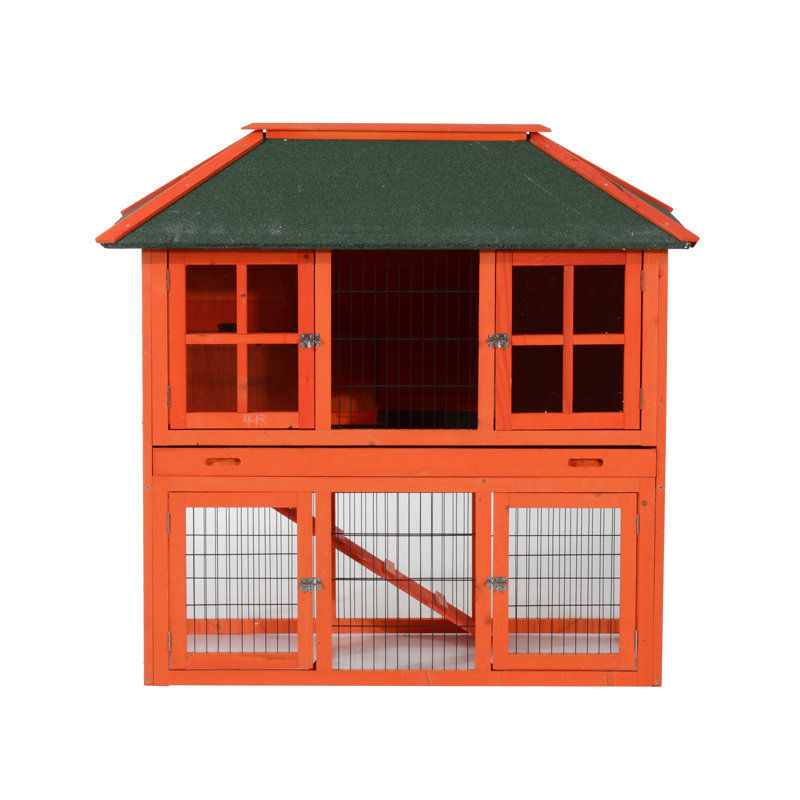 Huche de lapin en bois avec exécution Peta