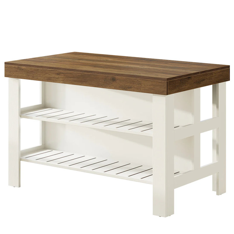 Îlot de cuisine polyvalent et table de bar portable avec rangement pour comptoir | Idée de cadeau
