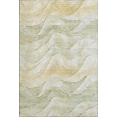 Premium Machine Washable Floyd AMF1619 Waves Rug