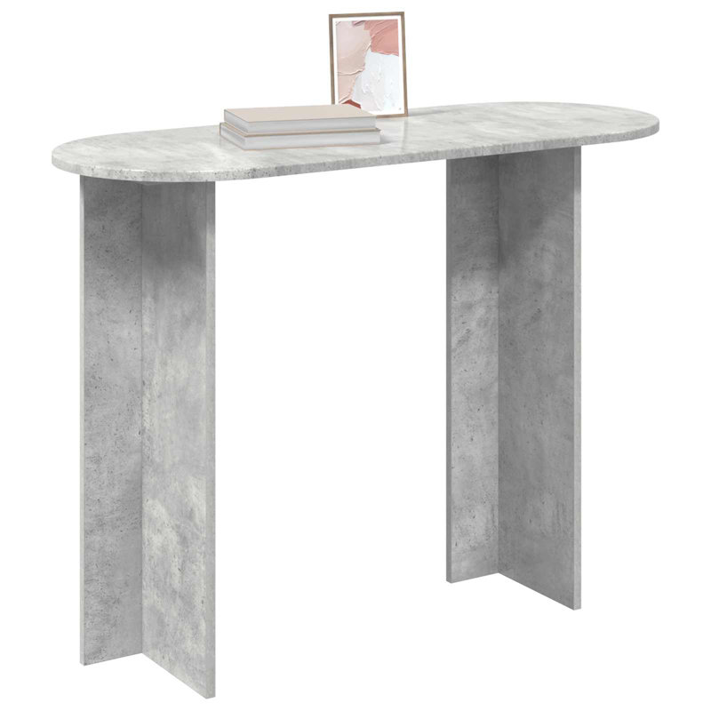 100cm Console Table, Concrete Grey