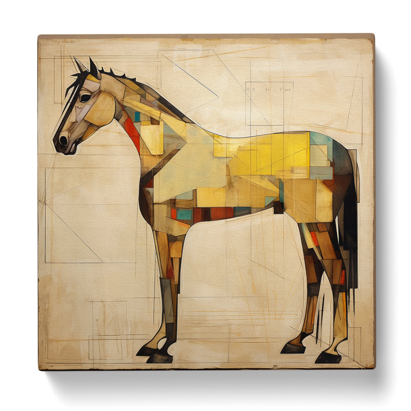Horse Constructivism No.2 - Wrapped Canvas