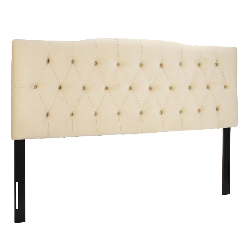 Nicastro Upholstered Panel Headboard, Polyester Buckwheat, King