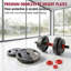 Ensemble d'haltères réglables de 66 lb, ensemble de haltères convertibles 4-en-1 et de kettlebell avec supports à pousser, ensemble de poids pour salle de sport compacte