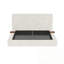 Structure de grand lit avec table d'appoint coulissante réglable-2001339957